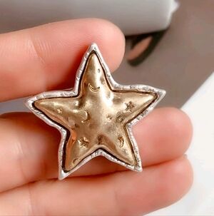 Modern star broach 1.3"x1.3".